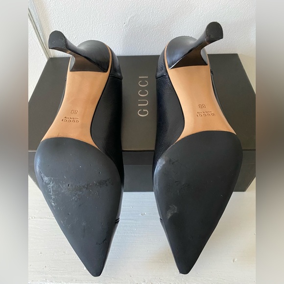 Gucci classic leather pumps. - Picture 4 of 13